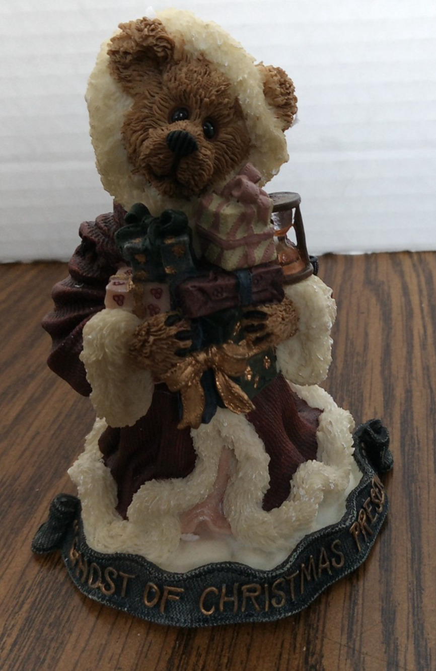 Boyds bears The Ghost Of Christmas Past...It's Not Too Late Bear Figure(1995)